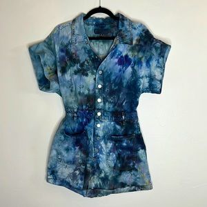 Blank NYC hand dyed Time Zone Romper size medium